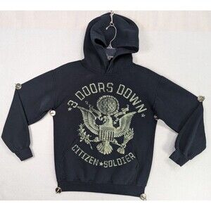 3 Doors Down - Citizen Soldier - Hoodie Men's - Small - Black - y2k